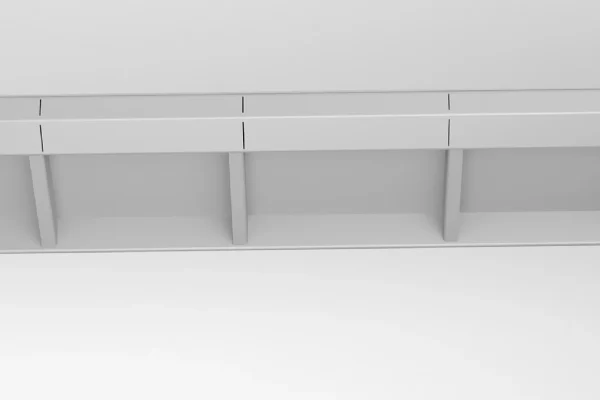 Detailansicht eins lasergeschweißten Photon Dachgurts für S-Bahn HH